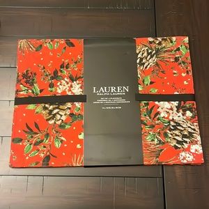 Ralph Lauren Holiday holly Table Placemats new X 4